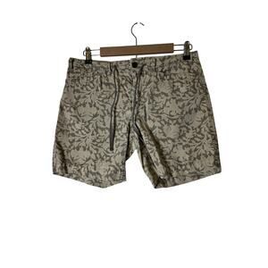 LAUREN RALPH LAUREN Green Abstract Camo Floral Mid-Rise Active Casual Short SZ 6